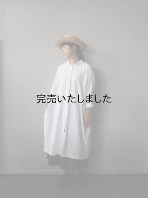 画像18: jujudhai(ズーズーダウ) SHIRTS DRESS-シャツドレス-カディホワイト