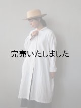 jujudhai(ズーズーダウ) SHIRTS DRESS-シャツドレス-カディホワイト