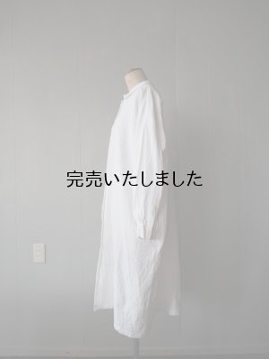 画像5: jujudhai(ズーズーダウ) SHIRTS DRESS-シャツドレス-カディホワイト