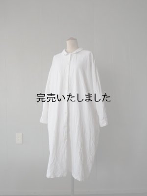 画像7: jujudhai(ズーズーダウ) SHIRTS DRESS-シャツドレス-カディホワイト