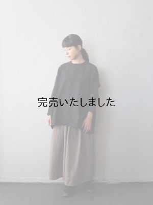 画像15: jujudhau(ズーズーダウ) SMALL NECK SHIRTS-スモールネックシャツ-リネンコットンブラック