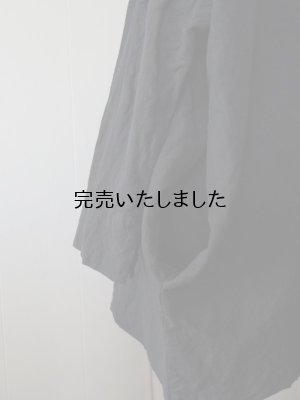 画像11: jujudhau(ズーズーダウ) SMALL NECK SHIRTS-スモールネックシャツ-リネンコットンブラック