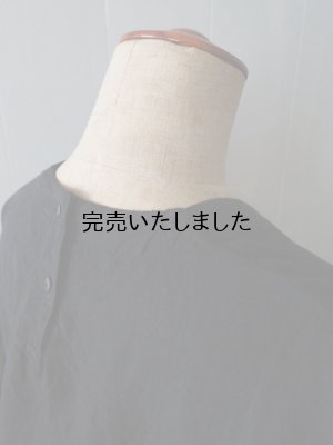 画像13: jujudhau(ズーズーダウ) SMALL NECK SHIRTS-スモールネックシャツ-リネンコットンブラック