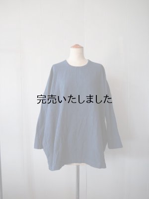 画像4: 【再入荷】jujudhau(ズーズーダウ) SMALL NECK SHIRTS-スモールネックシャツ-カディインディゴ