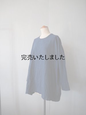 画像7: 【再入荷】jujudhau(ズーズーダウ) SMALL NECK SHIRTS-スモールネックシャツ-カディインディゴ