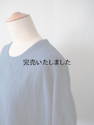 画像9: 【再入荷】jujudhau(ズーズーダウ) SMALL NECK SHIRTS-スモールネックシャツ-カディインディゴ