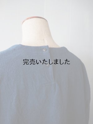 画像12: 【再入荷】jujudhau(ズーズーダウ) SMALL NECK SHIRTS-スモールネックシャツ-カディインディゴ