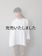 jujudhau(ズーズーダウ) SMALL NECK SHIRTS-スモールネックシャツ-カディホワイト