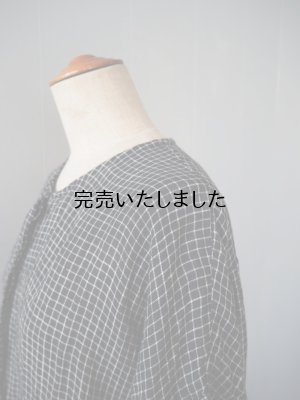 画像10: jujudhau(ズーズーダウ) FLY FRONT LONG BLACK×NATURAL CHECK