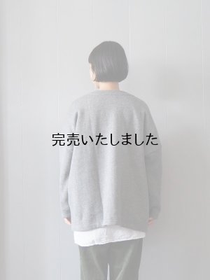 画像3: jujudhau(ズーズーダウ) SWEAT CARDIGAN-スウェットカーディガン- THICK D.GRAY(裏起毛)