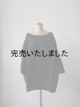 jujudhau(ズーズーダウ) DUMPY SHIRTS-ダンピーシャツ-リネンコットンブラック
