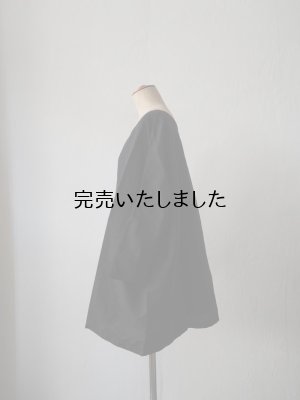 画像2: jujudhau(ズーズーダウ) DUMPY SHIRTS-ダンピーシャツ-リネンコットンブラック