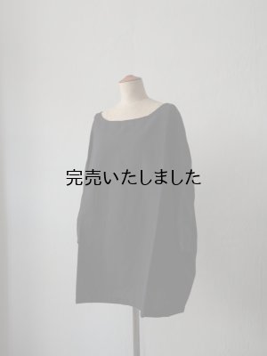 画像4: jujudhau(ズーズーダウ) DUMPY SHIRTS-ダンピーシャツ-リネンコットンブラック