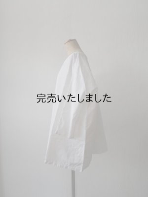 画像2: jujudhau(ズーズーダウ) DUMPY SHIRTS-ダンピーシャツ-リネンコットンホワイト