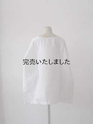 画像3: jujudhau(ズーズーダウ) DUMPY SHIRTS-ダンピーシャツ-リネンコットンホワイト