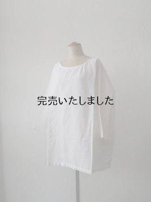 画像4: jujudhau(ズーズーダウ) DUMPY SHIRTS-ダンピーシャツ-リネンコットンホワイト