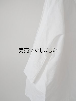 画像7: jujudhau(ズーズーダウ) DUMPY SHIRTS-ダンピーシャツ-リネンコットンホワイト