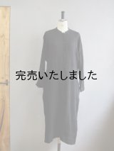 jujudau(ズーズーダウ) LONG SHIRTS DRESS-ロングシャツドレス- LINEN WOOL H.B.