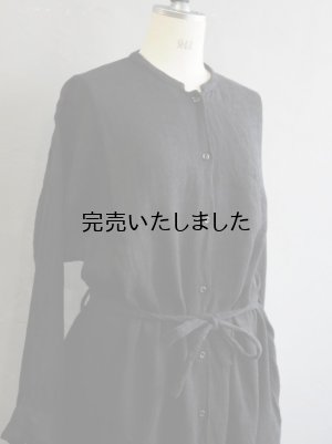画像5: jujudau(ズーズーダウ) LONG SHIRTS DRESS-ロングシャツドレス- LINEN WOOL H.B.