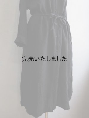 画像7: jujudau(ズーズーダウ) LONG SHIRTS DRESS-ロングシャツドレス- LINEN WOOL H.B.