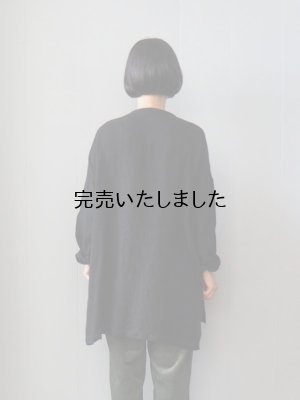画像3: jujudhau(ズーズーダウ) BIB TUNIC-ビブチュニック- LINEN WOOL H.B.