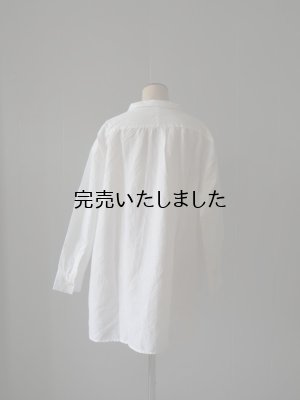 画像6: jujudhau(ズーズーダウ) ORDINARY SHIRTS-オーディナリーシャツ- リネンコットンホワイト