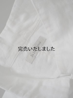 画像15: jujudhau(ズーズーダウ) ORDINARY SHIRTS-オーディナリーシャツ- リネンコットンホワイト