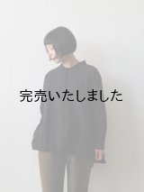 jujudhau(ズーズーダウ) ORDINARY SHIRTS-オーディナリーシャツ- リネンコットンブラック