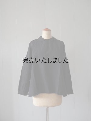 画像1: 【再入荷】jujudhau(ズーズーダウ) PRIMP SHIRTS-プリンプシャツ- リネンコットンブラック