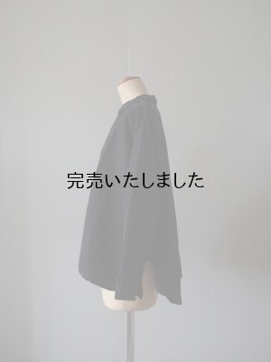 画像2: 【再入荷】jujudhau(ズーズーダウ) PRIMP SHIRTS-プリンプシャツ- リネンコットンブラック