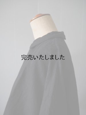 画像7: 【再入荷】jujudhau(ズーズーダウ) PRIMP SHIRTS-プリンプシャツ- リネンコットンブラック