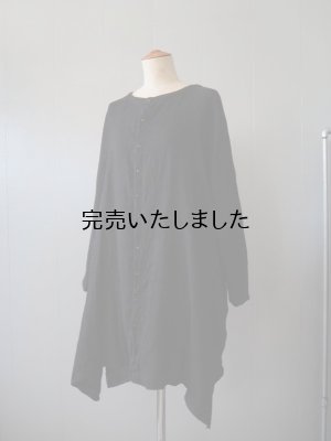 画像7: jujudhau(ズーズーダウ) RECTANGLE TUNIC-レクタングルチュニック- LINEN WOOL H.B.