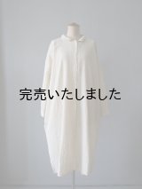 jujudhau(ズーズーダウ) SHIRTS DRESS-シャツドレス- COTTON NATURAL