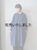 jujudhau(ズーズーダウ) SHIRTS DRESS-シャツドレス- カディ インディゴ