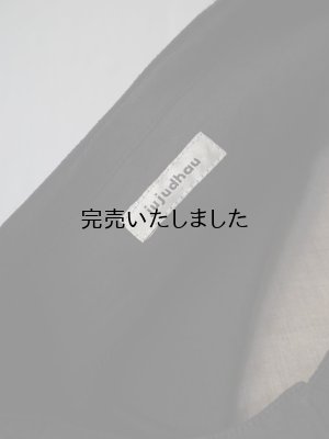 画像12: jujudhau(ズーズーダウ) SHIRTS TUNIC-シャツチュニック-リネンコットンブラック