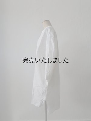 画像5: jujudhau(ズーズーダウ) SHIRTS TUNIC-シャツチュニック-リネンコットンホワイト