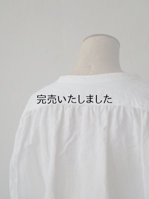 画像12: jujudhau(ズーズーダウ) SHIRTS TUNIC-シャツチュニック-リネンコットンホワイト