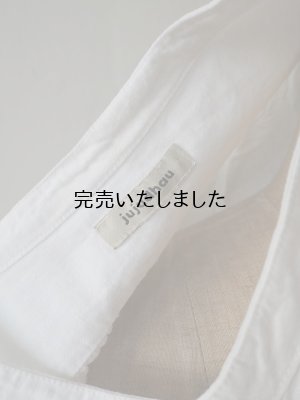 画像13: jujudhau(ズーズーダウ) SHIRTS TUNIC-シャツチュニック-リネンコットンホワイト