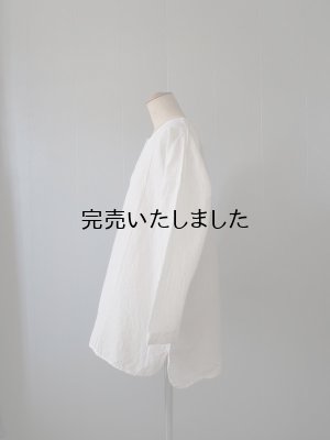 画像5: 【再入荷】jujudhau(ズーズーダウ) UNCLE SHIRTS-アンクルシャツ- LINEN COTTON WHITE