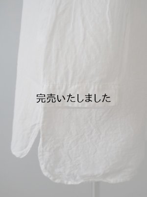 画像11: 【再入荷】jujudhau(ズーズーダウ) UNCLE SHIRTS-アンクルシャツ- LINEN COTTON WHITE