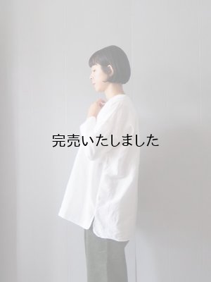 画像2: 【再入荷】jujudhau(ズーズーダウ) UNCLE SHIRTS-アンクルシャツ- LINEN COTTON WHITE