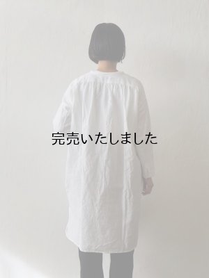 画像3: jujudhau(ズーズーダウ) SHIRTS TUNIC-シャツチュニック-リネンコットンホワイト