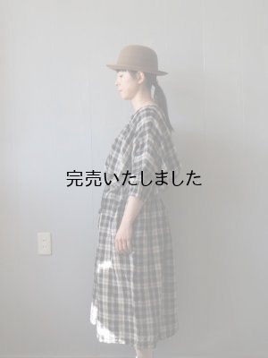 画像2: jujudhau(ズーズーダウ) KINCHAKU DRESS-キンチャクドレス- リネンタータン