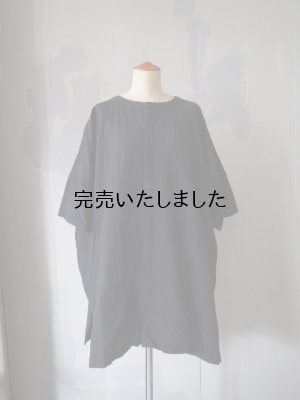 画像4: jujudhau(ズーズーダウ) RECTANGLE TUNIC-レクタングルチュニック- リネンコットンブラック