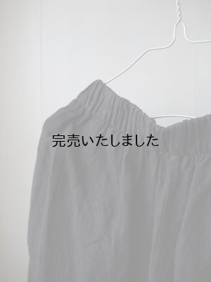 画像3: jujudhau(ズーズーダウ) WIDE PANTS-ワイドパンツ- リネンヘリンボーン ブラック