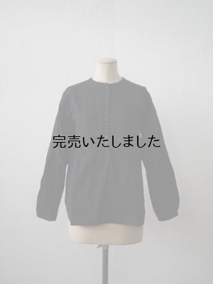 画像2: jujudhau(ズーズーダウ) 12 BUTTON SHIRTS-１２ボタンシャツ-リネンコットンブラック
