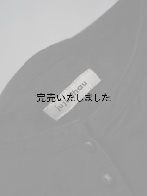 画像11: jujudhau(ズーズーダウ) 12 BUTTON SHIRTS-１２ボタンシャツ-リネンコットンブラック