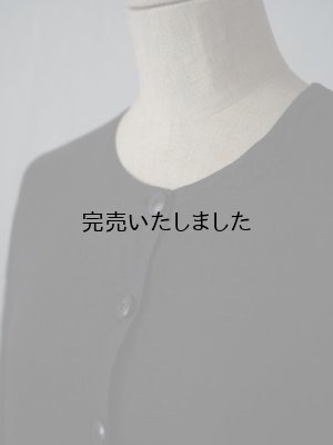画像5: jujudhau(ズーズーダウ) BUTTON DRESS-ボタンドレス-リネンコットンブラック