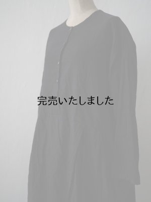 画像7: jujudhau(ズーズーダウ) BUTTON DRESS-ボタンドレス-リネンコットンブラック