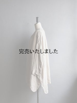 画像2: jujudhau(ズーズーダウ) SHIRTS JACKET-シャツジャケット- LINEN H.B NATURAL